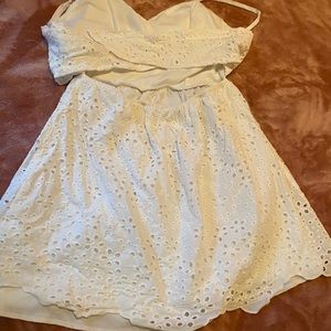 Pretty strap white dress Small(never worn